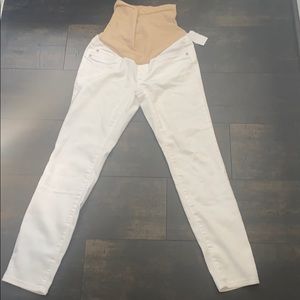 Maternity White Skinny Jeans